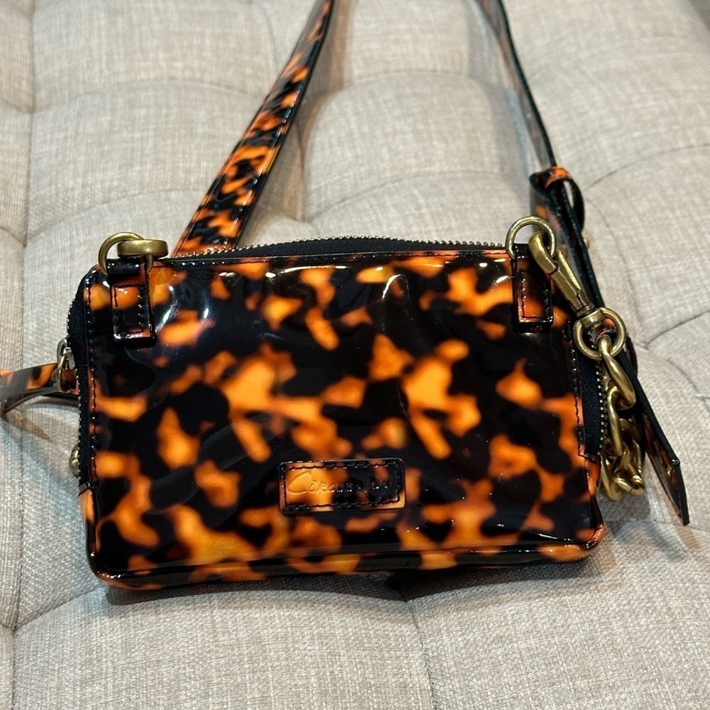 Sam Edelman Circus NY - Malibu Slim Crossbody Leopard Print- Minibag - EUC